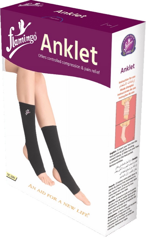 FLAMINGO ANKLET BLACK 2S (P1)-S