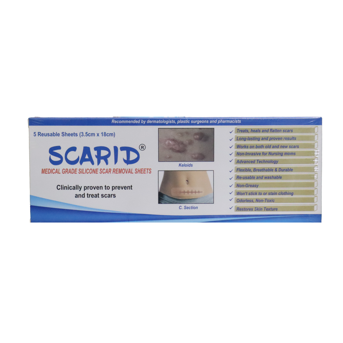 Scarid scar removal sheets