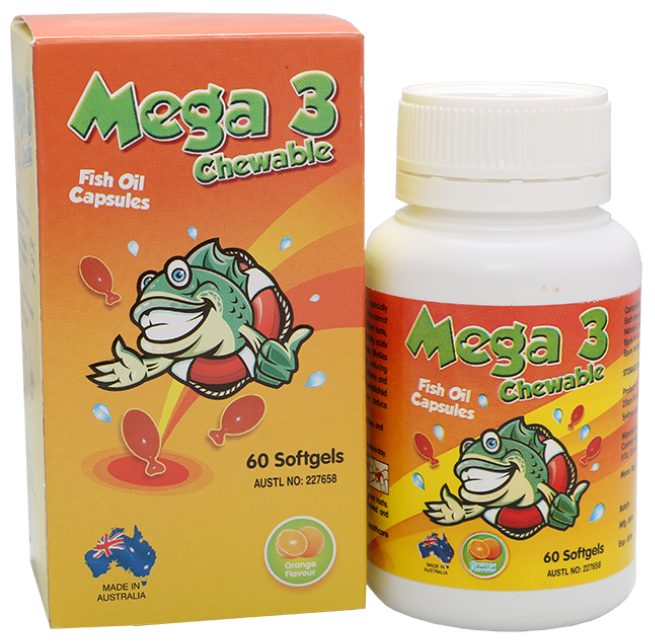 MEGA 3 CHEWABLE NATURAL FISH OIL 750MG 30S 