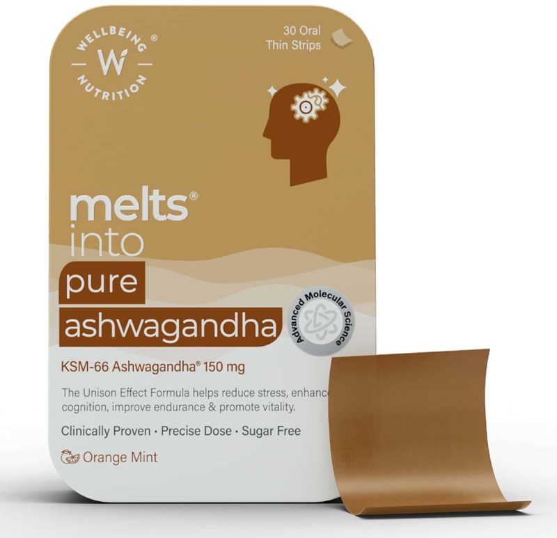 WELLBEING NUTRITION MELTS PURE ASHWAGANDHA ORAL STRIPS 30S (P1)