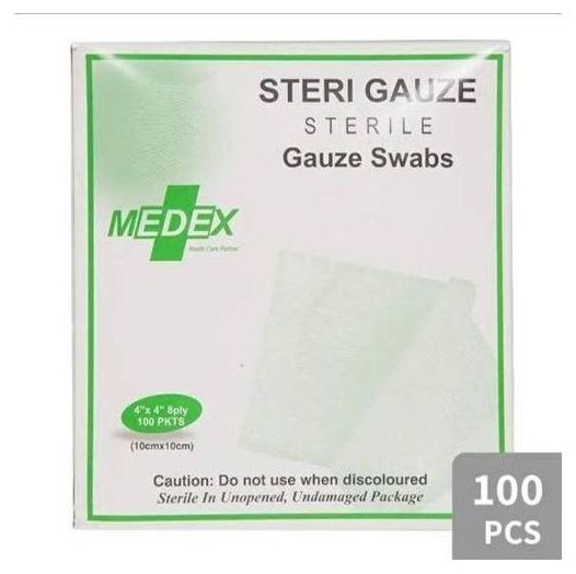 Sterile Gauze Swab 4'*4'(10 x 10) 100S