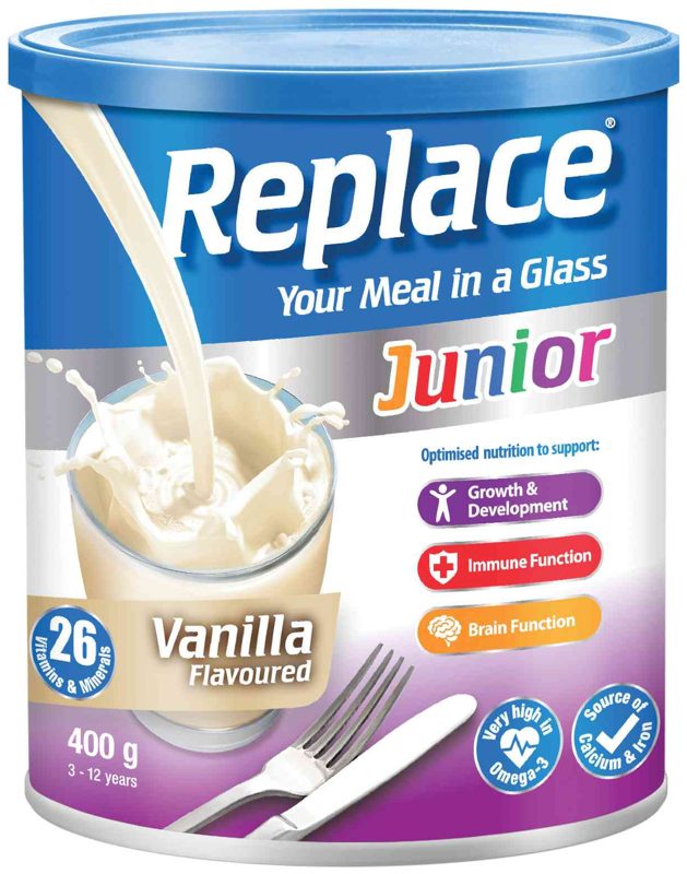 REPLACE JUNIOR VANILLA 400G
