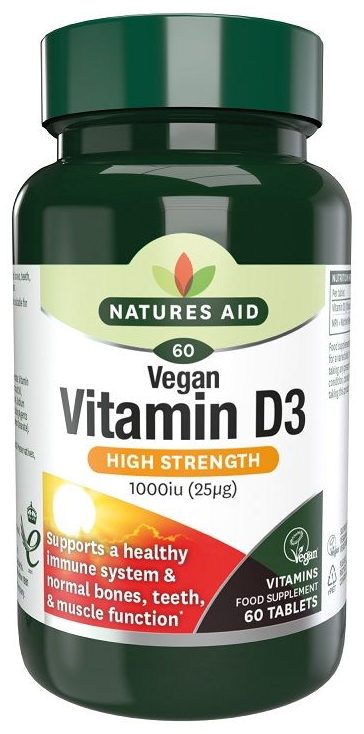 NATURES AID VITAMIN D3 1000IU 60's(P1)