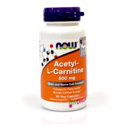 NOW ACETYL- L-CARNITINE 500MG 50'S(P1)
