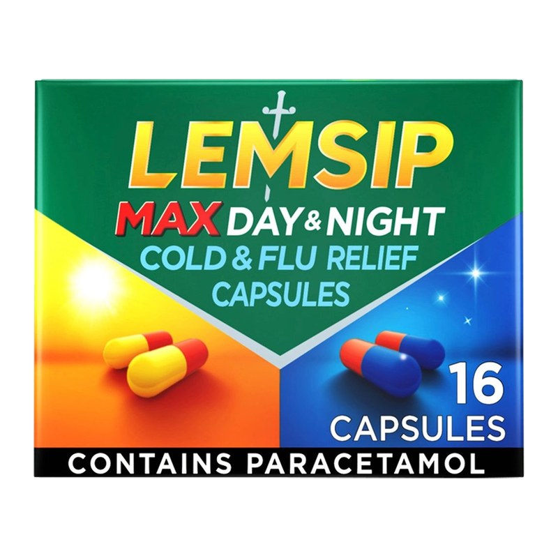 Lemsip max  day & night (Cold&Flu) 16s