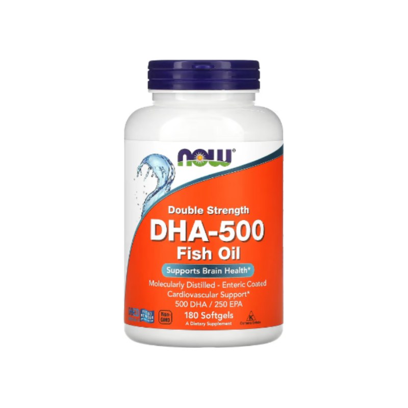 NOW DHA-500  FISH OIL 180s(P1)