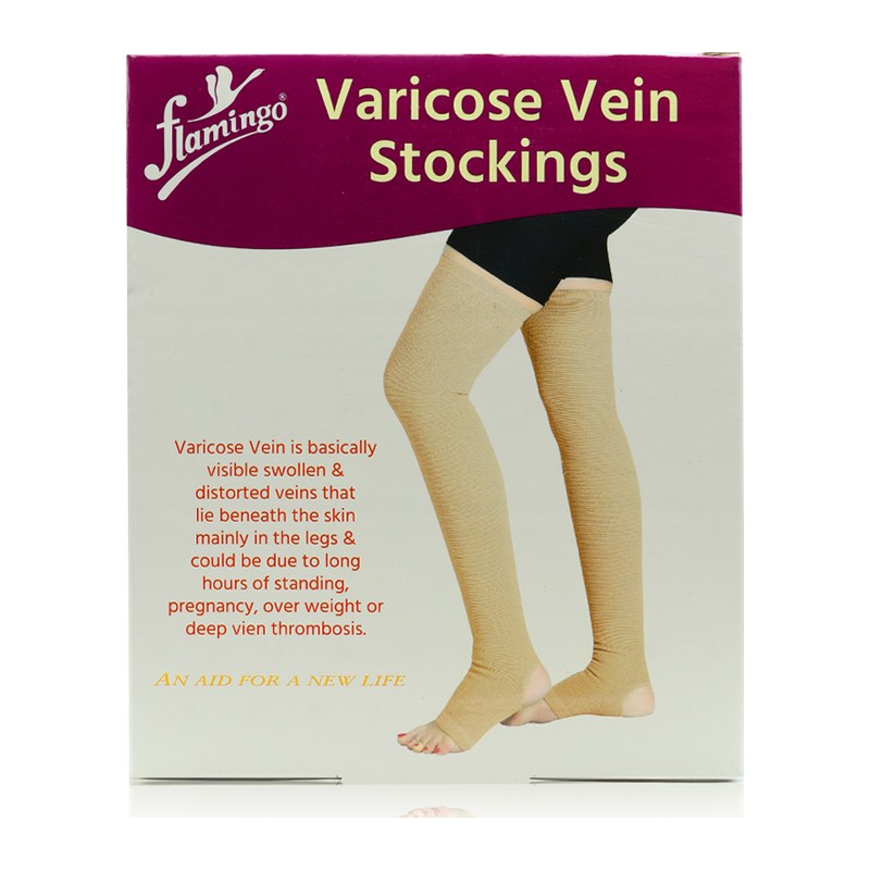 varicose vein stockings M FLAMINGO 2S THIGH 