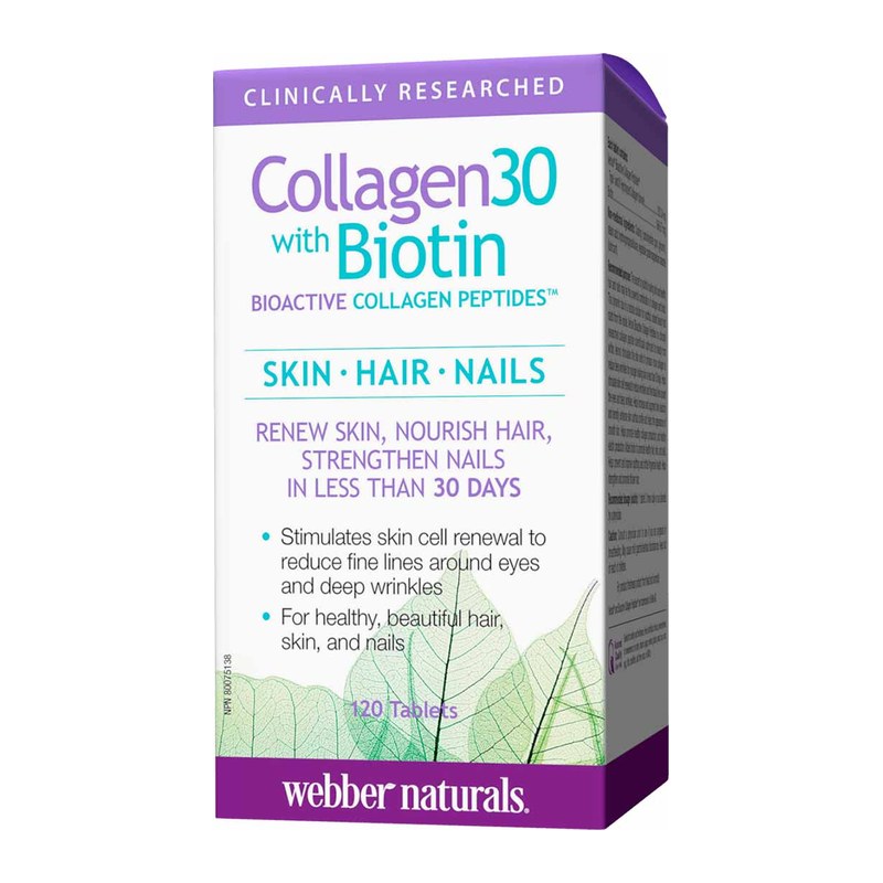 WEBBER NATURALS  COLLAGEN 30 WITH BIOTIN 120s(P1)