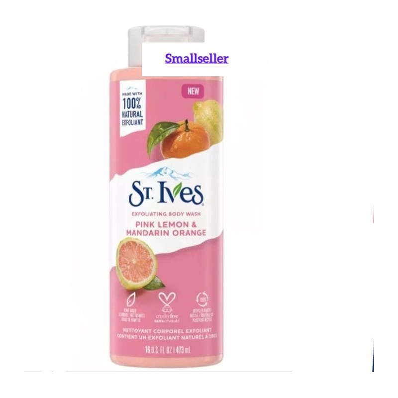 ST.IVES PINK LEMON & MANDARIN ORANGE SHOWER GEL 473ML