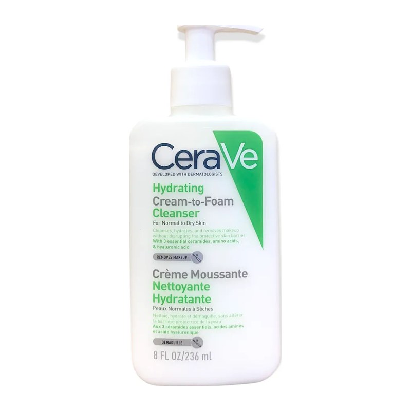 CERAVE HYDRATING CREAM TO FOAM CLEANSER 236ML