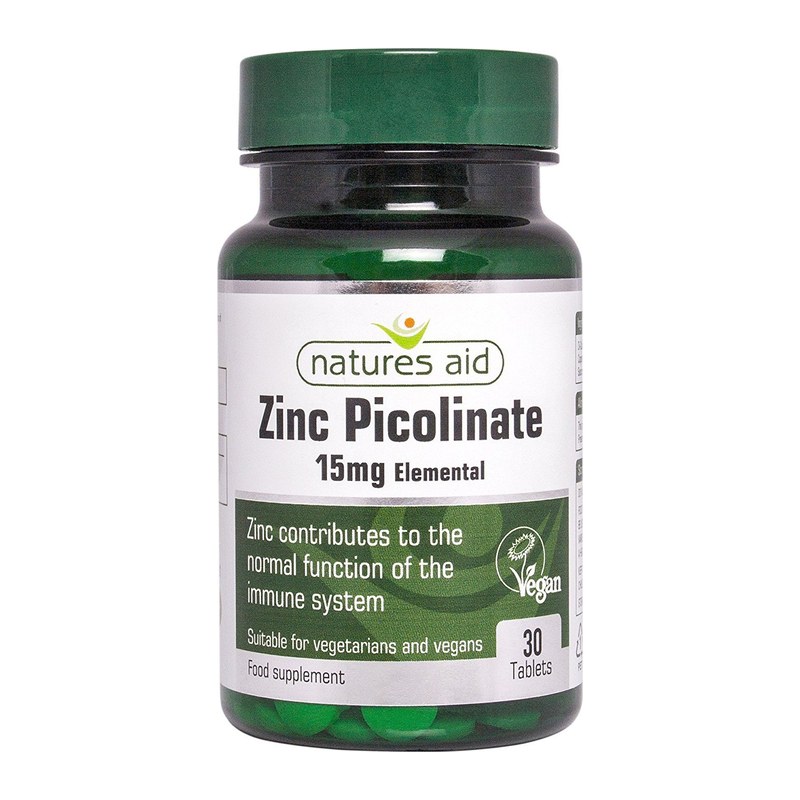 NATURES AID ZINC PICOLINATE 15MG 30S(P1)