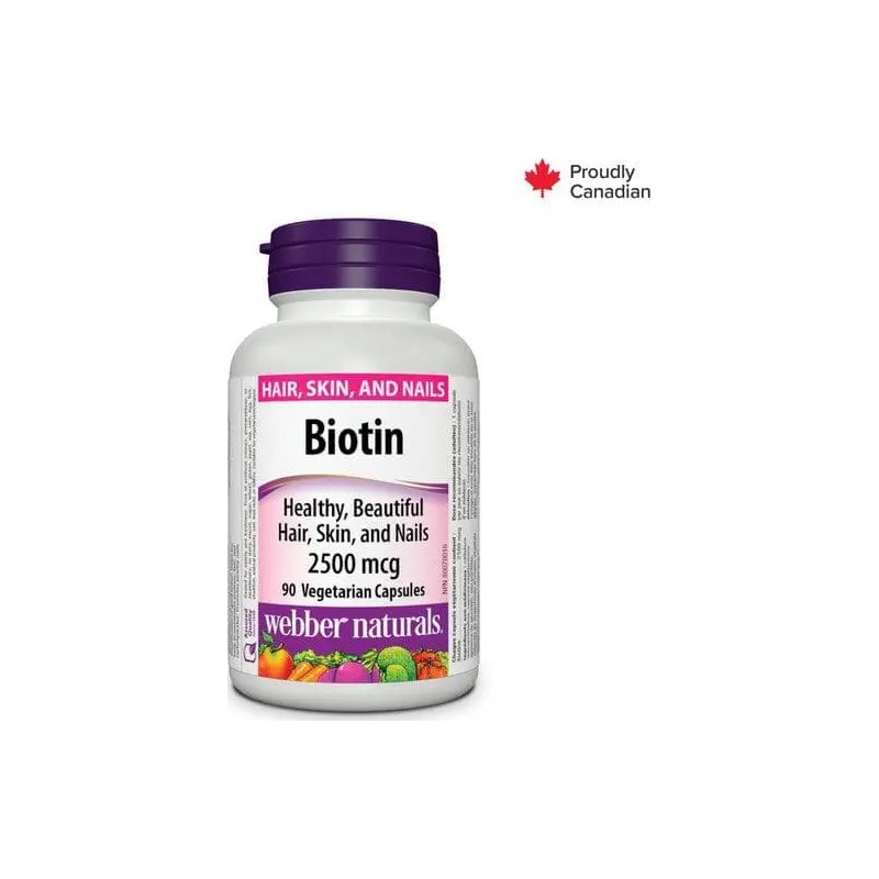 WEBBER NATURALS BIOTIN 2500MCG 90S(P1)
