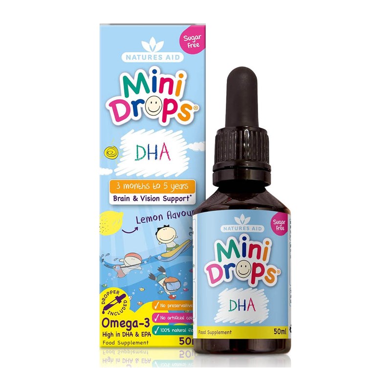 NATURES AID MINI DROPS DHA 50ML