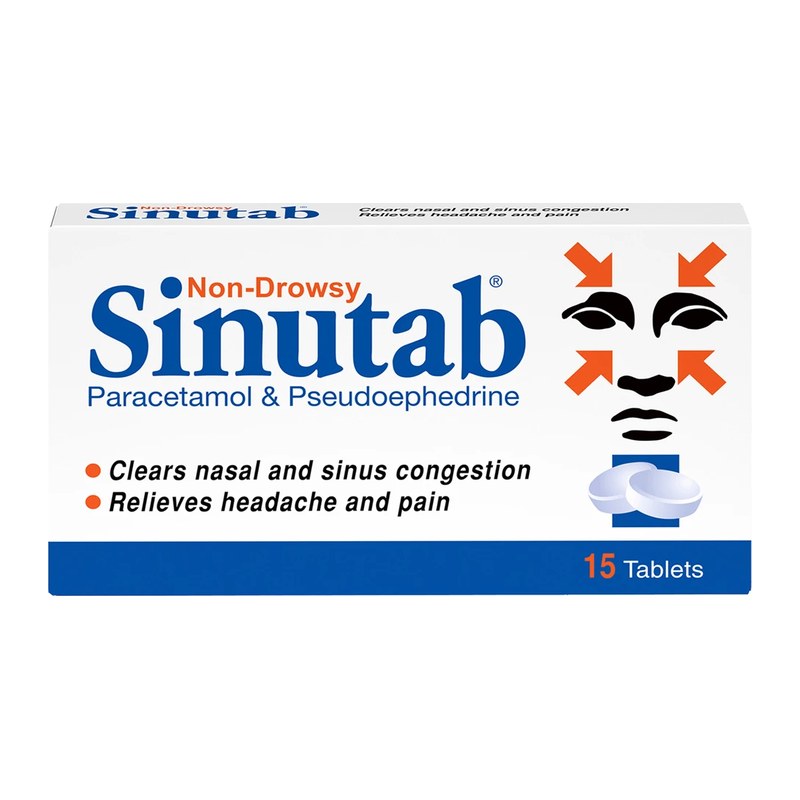 SINUTAB TABS NON DROWSY 15S