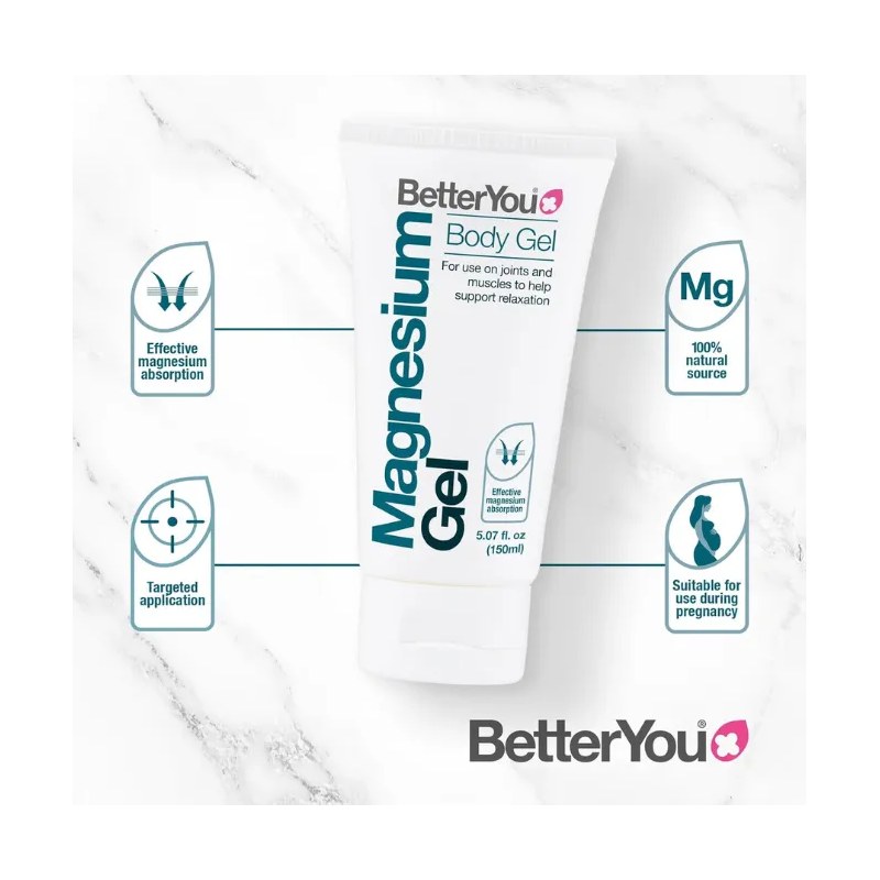 MAGNESIUM BODY GEL150ML BETTER YOU 