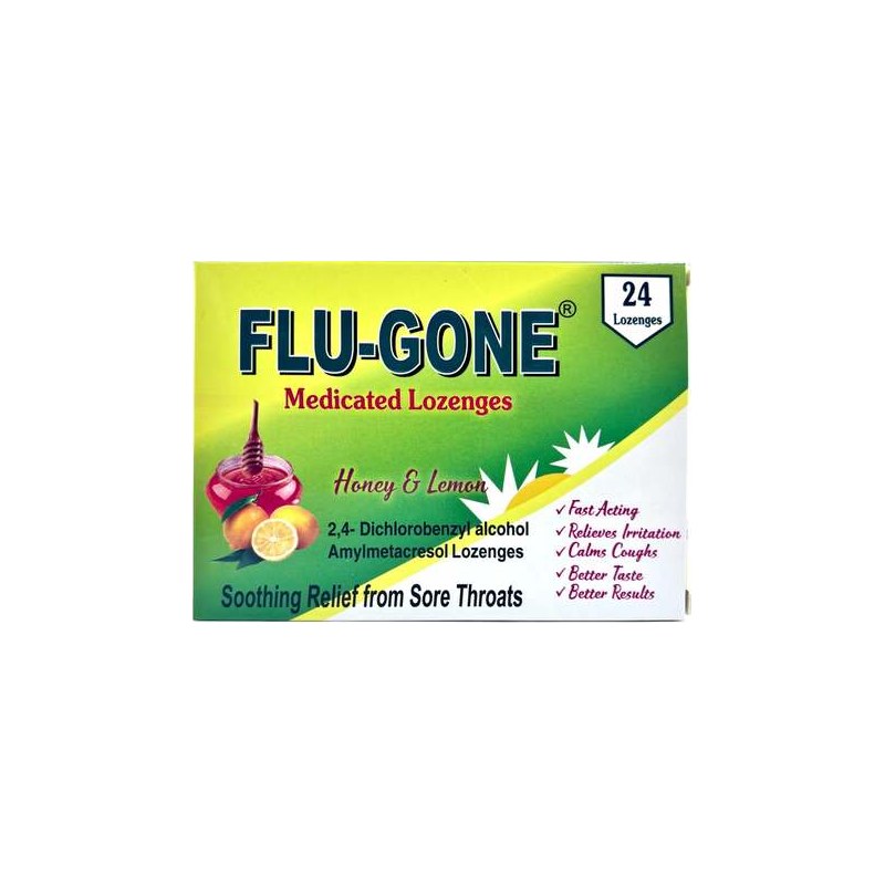 flugone lozenges honey&lemon 100S