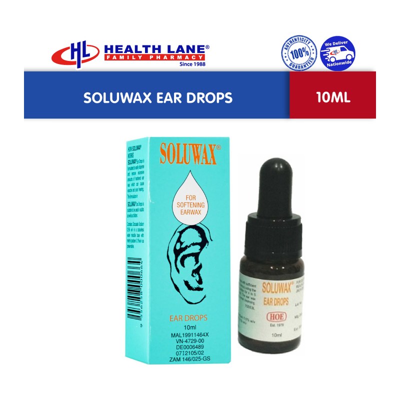 SOLUWAX EAR DROPS 10ML